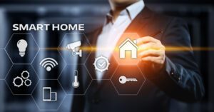 smart home automation control system innovation technology internet network concept 109967757